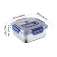 thumbnail image 3 of TopLLC Stainless Steel Food Storage Container With Leak Proof Sealing Lid Can Be Cleaned In Dishwasher Oven/freezer/microwave Suitable For Kitchen Stainless Steel Insulated bowl, 3 of 7