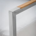 thumbnail image 4 of Causeuse d'Extérieur Moderne et Élégante en Acier Inoxydable, Mobilier de Jardin avec Coussin, pour Balcon, Cour, Véranda, 4 of 7