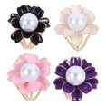 thumbnail image 1 of MasteelfCA 4PCS Vintage Retro Scarf Buckle Flower Pattern Zinc Alloy Scarf Buckle, 1 of 8