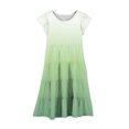 thumbnail image 4 of Tranfacy Robes d'Été pour Ados, Robes pour Filles Taille 10-12, Robe d'Été pour Filles 6-15 Mode Robe à Dégradé de Couleurs avec Poches Manches Courtes Col Rond Robe Trapèze, 4 of 5