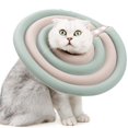 thumbnail image 2 of Wweixi Adjustable Anti-Bite Cone Soft Protector for Pet Cat Beige Green M Beige Green L, 2 of 6