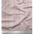 thumbnail image 1 of Soimoi Satin Silk Fabric Check & Geometric Print Fabric by The Yard 42 Inch Wide, 1 of 5