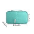 thumbnail image 3 of Amzcrzy Fabric Storage Multi Functional Travel Passport Bag Card Bag Portable Travel Document Passport Bag Organization and Storage Dorm Room Essentials Room Decor Home Decor Apartment Essentials, 3 of 6