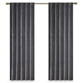thumbnail image 1 of Paire de Fenêtres en Velours Polyester Uni 37x63 Pouces Design Colt en Charbon, 1 of 9