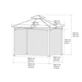 thumbnail image 4 of Hometrends 12 ft. x 12 ft. Hardtop Gazebo, 4 of 8