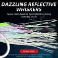 thumbnail image 4 of 5 Hooks Sabiki Rigs Saltwater Fishing Lures Bait Rigs Real Fish Skin String Hook Mackerel Glow in The Dark Flash Sabiki Rigs 1 bag SIZE 4, 4 of 6