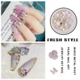 thumbnail image 4 of maskred 1/2/3/5 Art Crystal Flower Shining Rhinestone Pearl Sequin Rhinestone Manicure Decoration No.2 1 Pc, 4 of 6