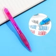 thumbnail image 2 of ZTTD Erasable Gel Pens, 12 Colors Retractable Fine Point Erasable Pens Clicker, Fine Point 0.5mm, Make Mistakes Disappear for Drawing Writing Planner and Crossword Puzzles, 1Count(Hot Pink), 2 of 7