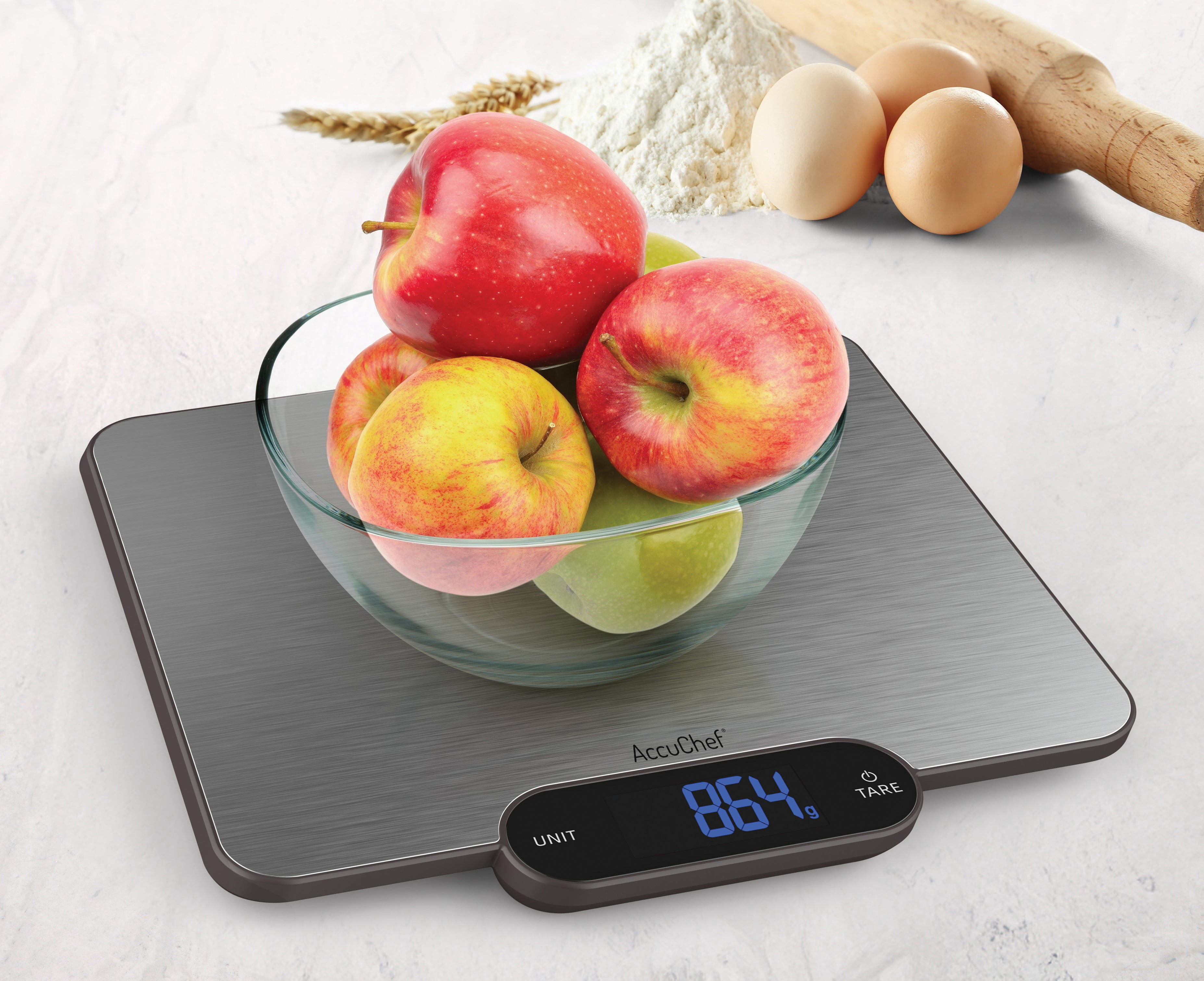 AccuChef balance de cuisine numérique haute capacité, 33 lb (15 kg), Wide Platform, modèle 2345