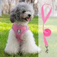thumbnail image 1 of EGNMCR Pet Harnesses And Leash Set\ Soft And Breathable Vests With Reflective Strip\ Escape Proof Pet Harnesses\ Easy To Wear For Pet Walking And Running Dogs leash, 1 of 9