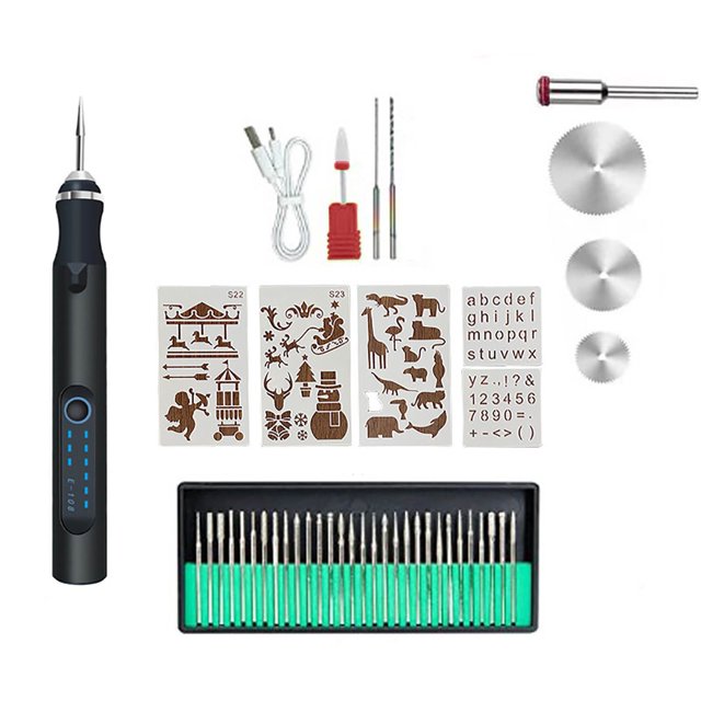 Yhmxh Engraving Pen By Ultimate Portable Tool For Metal Wood Glass And Plastic Engraving Pen Kit Engraving Tool - Beginner Friendly Rechargeable