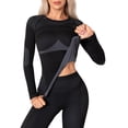 thumbnail image 4 of Charmo Womens Basic Thermal Underwear Sets Long Johns Layer Tops & Bottom Pajama Fall Winter, 4 of 8