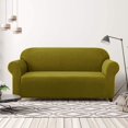 thumbnail image 2 of CHOK 2024 1-Piece Checks Stretch Sofa Cover Slipcover Couch Cover  Chair  Light Gray, 2 of 6