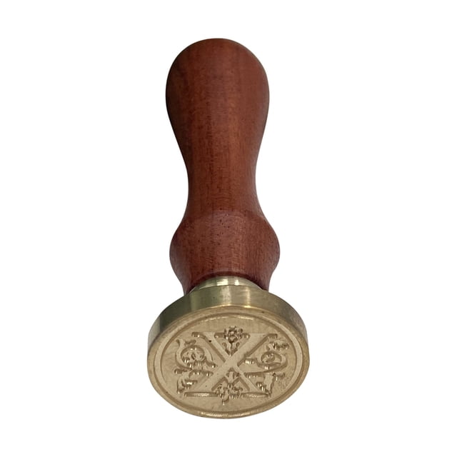 WHEANG Home Decor Fire Lacquer Seal Retro English Letter Copper Headquets Seal Wax Hand Account Seal and Copper Chapter Bronze Head One Size Multi-Color