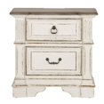 thumbnail image 2 of Abbey Park White 2 Drawer Night Stand w/ Charging Station, 2 of 6