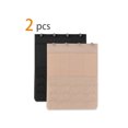 thumbnail image 2 of INSPIRE CHIC Women's Elastic Bra Hook Extensions 3 Rows 2 Pcs Black 2 and Apricot, 2 of 6