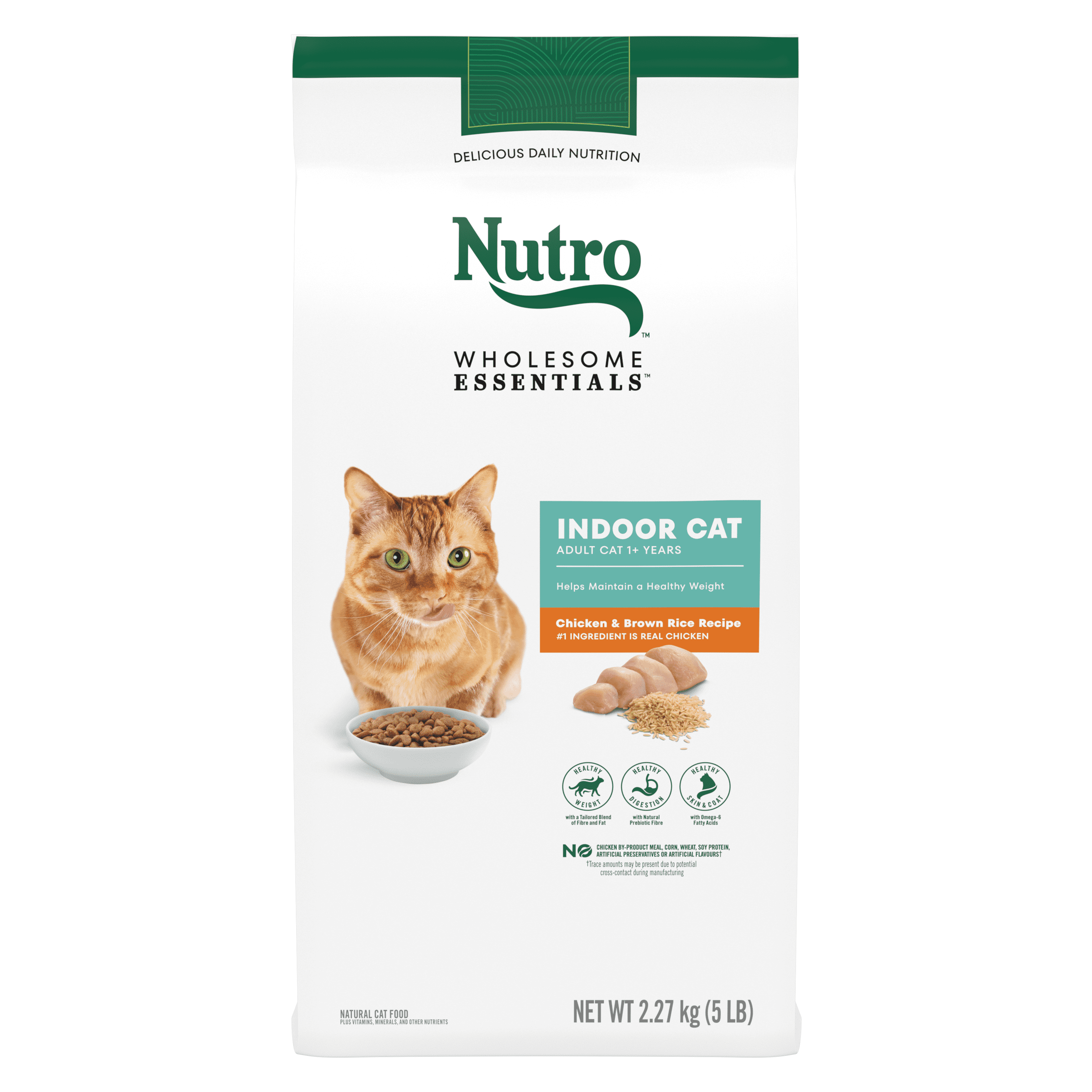 NUTRO Wholesome Essentials Indoor Adult Chicken & Brown Rice Natural Dry Cat Food 6.35kg