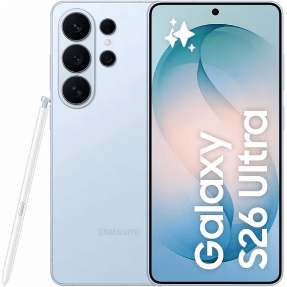 Samsung Galaxy S26 Ultra (512GB,12GB RAM) - Brand New (SKY BLUE) -Unlocked - Android AI Smartphone | 6.9” Dynamic AMOLED 120Hz Privacy Display | 200 MP Camera| Dual SIM | International Version
