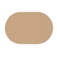 thumbnail image 2 of PEONAVET Place Mats Elliptical Placemat Solid Colour Faux Leather Placemats - Coffee Mats- Kitchen Table Mats- Easy To Clean Kitchen Table Mats, 2 of 7
