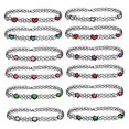 thumbnail image 1 of BodyJ4You Ensemble de 12 Pcs Collier Ras-du-Cou Multicolore Mélange Extensible Élastique Bijoux Femmes Fille Enfants Coffret Cadeau, 1 of 7