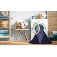 thumbnail image 2 of Ahgly Company Tapis d'Intérieur Lavables en Machine, Rectangle Bleu Nuit Transitionnel, 7' x 9', 2 of 7