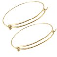 thumbnail image 3 of 20PCS Bracelet Élastique Push-Pull Bracelet Réglable Bracelet DIY Femmes Bijoux (Or), 3 of 9