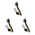 thumbnail image 1 of Ruiboury Golf Club Brush Portable Handheld Replacement Double-sided Ball Shoe Brushes Yellow Lidless 3Set, 1 of 6
