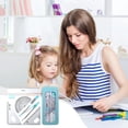 thumbnail image 2 of TopLLC Trousse de Géométrie de Rentrée Scolaire, Ensemble de Fournitures pour Élèves de 7 Pcs avec Boîte de Rangement Incassable Incluant Règle, Rapporteur, Gomme, Laisse, Crayons pour le Dessin, 2 of 9