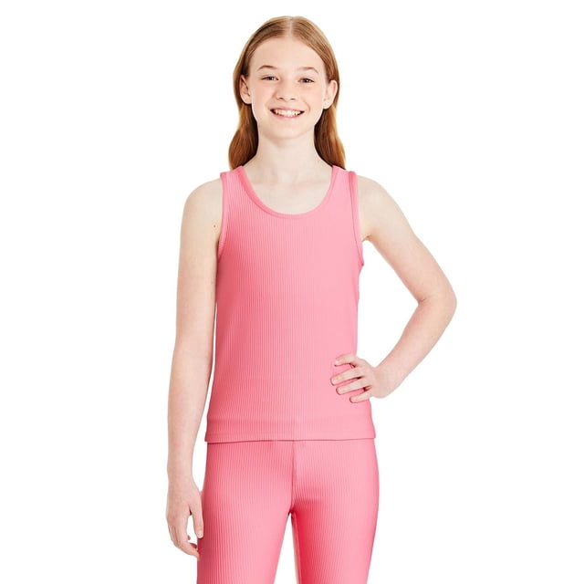 Athletic Works Girls' Rib Tank Top