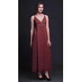 thumbnail image 2 of Bimba Robe Longue Maxi d'Été Imprimée à Col en V pour Femme, Tenue de Villégiature de Vacances - XX-Grand, 2 of 6