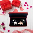 thumbnail image 3 of Cadeaux de la Saint-Valentin, Cadeaux de Noël pour Mari 2 Pcs Cadeau de la Saint-Valentin Cadeau de Noël Porte-Clés Rond en Acier Inoxydable Cadeaux de la Saint-Valentin pour Lui, Cadeaux de la Saint-Valentin pour Lui, 3 of 3