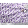 thumbnail image 2 of Soimoi Poly Georgette Tissu Imprimé Artistique Floral, Poisson et Cerf 1 Yard 52 Inch Wide, 2 of 3