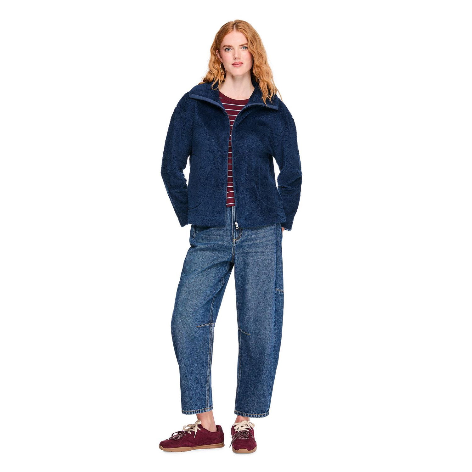 Veste de détente en molleton teddy George pour femmes