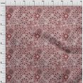 thumbnail image 4 of oneOone Rayon Maroon Fabric Moroccan Mosaic Floral Craft Projects Decor Fabric Printed By The Yard 56 Inch Wide, 4 of 4