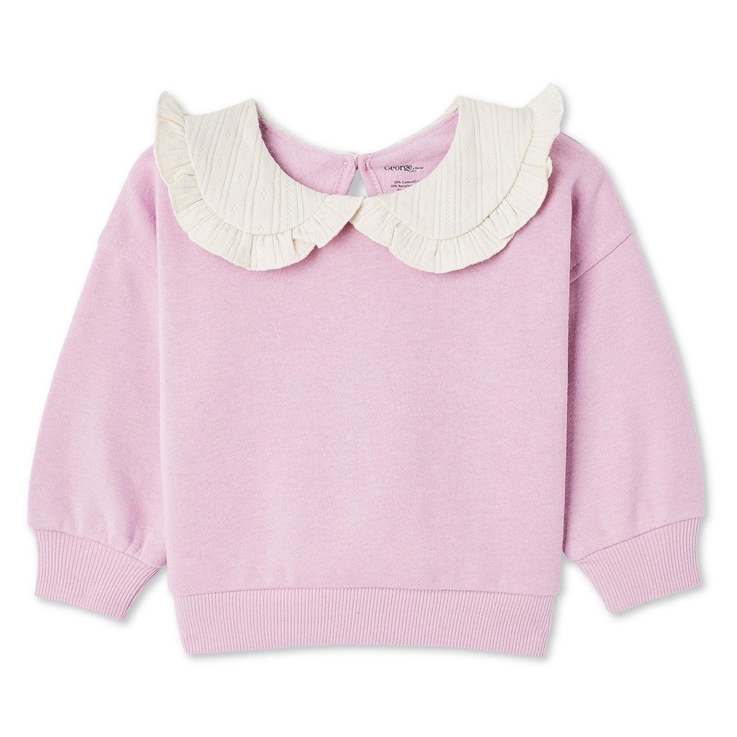 Coton ouaté à encolure ras du cou George pour bébés filles