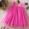 thumbnail image 4 of LOVZFMLL Jupe Princesse en Dentelle Sans Manches à Volants Col Rond Broderie Nœud pour Filles Été, 4 of 4
