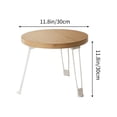thumbnail image 2 of RKSTN Petites Tables Rondes en Bois Petite Table Pliante Table d'Appoint pour Sofa Petite Table Ronde Mobile Petite Table à Manger pour la Maison Extérieur pour la Maison, 2 of 5