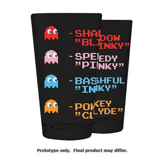 Verre Pinte - Pac-Man - Noms Noir Gobelet 16oz gls-pac-names