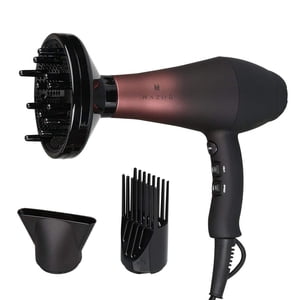 Wazor Professional Ionic Hair Dryer with Diffuser, Infrared Salon Grade Blow Dryer with Comb Attachment, 1875W Powerful Quiet Hair Blow Dryer, Tourma