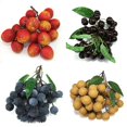 thumbnail image 2 of Artificial Fruit, Lifelike Decorative Fruits, Artificial Blueberries Simulation Lychee Longan Fake Grapes for Home Kitchen Wedding Office Party Decor, Photography Props, 2 of 5