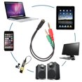 thumbnail image 3 of 3.5mm 2 Male Plug to 1 Female Jack Audio Mic Headset Splitter Adapter Cable, 3 of 8