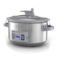thumbnail image 1 of BLACK+DECKER 7-Quart Digital Slow Cooker with Temperature Probe, Stainless Steel, 1 of 2