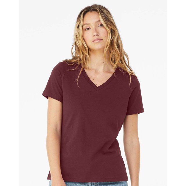 BELLA + CANVAS - Women’s Relaxed Jersey V-Neck Tee - 6405