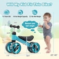 thumbnail image 4 of Costway Baby Balance Bike Toddler Riding Toys  w/ 4 Wheels Blue, 4 of 10