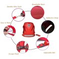 thumbnail image 3 of Dog Harness and Lead Set, Soft Mesh Padded Harness for Puppies and Cats, Reflective, Adjustable, Breathable Chest Harness for Walking, Running, Training （Red,M）, 3 of 7