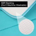 thumbnail image 4 of REGALWOVEN Bath Mat Memory Foam Bath Rugs for Bathroom, Turquoise Blue 32" x 20"/80 x 50cm(L*W), 4 of 8