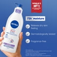 thumbnail image 2 of NIVEA Repair & Care Fragrance Free Body Lotion for Very Dry, Itchy Skin, 500 mL, 2 of 8
