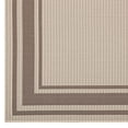 thumbnail image 2 of Modway Rim Solid Border 8 x 10 Ft Indoor Outdoor Area Rug, Light/Dark Beige, 2 of 9
