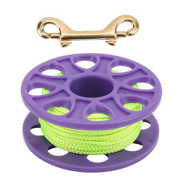 Bobine de Plongée, Moulinet de Plongée Fluorescent Vert Guide de Ligne de Plongée Moulinet de Plongée Artisanat Exceptionnel