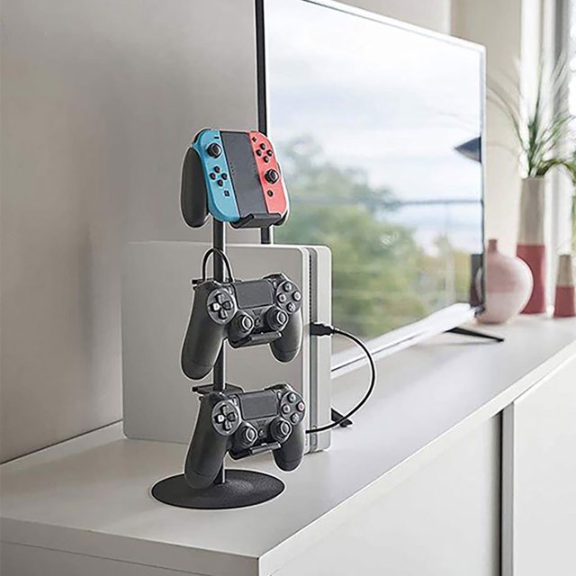 Boovnll Controller Stand 3 Tier, Headset Stand, Multi-Adjustable Game Controller Headset Stand for All Universal Gaming Pc Accessories, Available in Two Colors, Storage, Organization and Storage